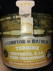 Terrine chevreuil à la fine champagne