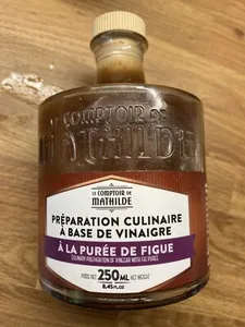 Préparation culinaire à base de vinaigre à la purée de figue