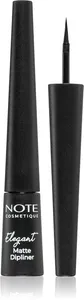 Note Cosmetique Elegant Matte Dipliner flytande eyeliner med matt finish färg 01 Kolsvart 2,5 ml