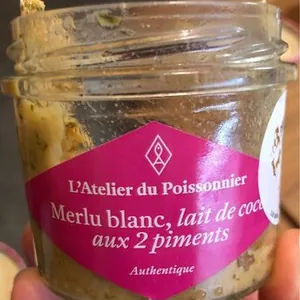 Merlu blanc, lait de coco aux 2 piments