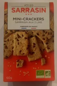 Mini Crackers sarrasin aux 2 lins