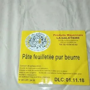 Pâte feuilletée pur beurre