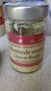 Moutarde chèvre basilic
