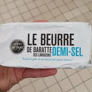 Beurre de baratte demi-sel des Limousins