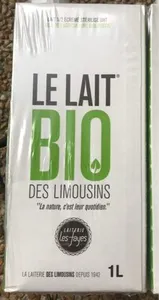 Lait bio des limousins