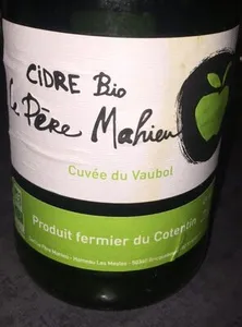 Cidre bio Le père Mahieu