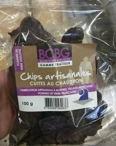 Chips artisanales pommes de terre vitelotte