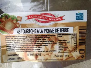 48 tournons à la pomme de terre