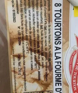 Tourtons fourme d’ambert