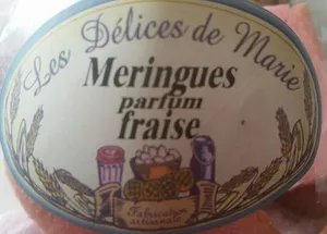 Meringues Parfum Fraise