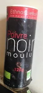 Poivre noir indien en poudre BIO - saupoudreur