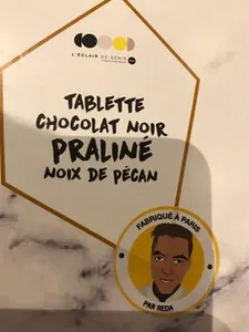 Tablette chocolat noir praliné noix de pécan