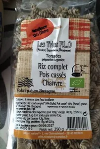 Torsades riz complet pois cassés chanvre