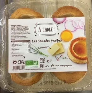 Bouchées Traiteur Pur beurre à garnir