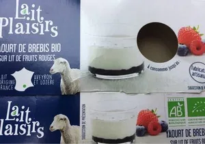 Yaourt Au Lait Entier Brebis Fruits Rouge