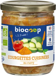 Courgettes cuisinées curry