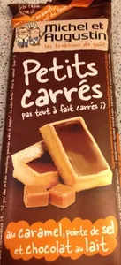 Petits carrés au caramel, pointe de sel et chocolat au lait