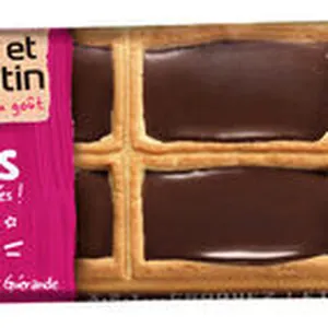 Carrés au beurre, pointe de sel et choco noir