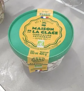 Sorbet mangue Maison de la glace