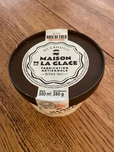 Glace NOIX DE COCO Coulis de mangue