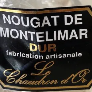 Papilottes nougat montelimar dur