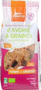 Prép. pain d'avoine & graines bio sans gluten