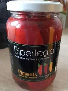 Piments entiers en conserve