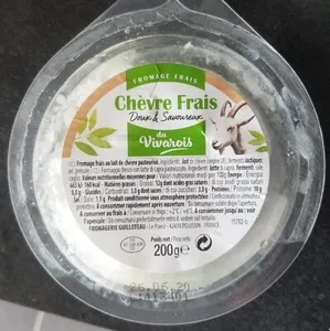 Fromage frais au lait de chèvre pasteurisé