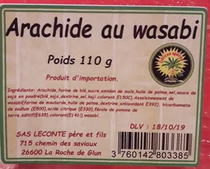 Arachide au wasabi