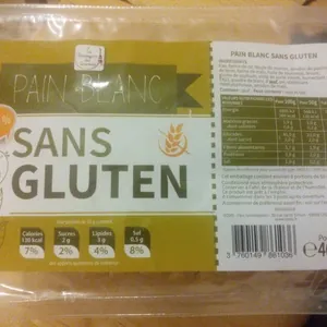 Pain blanc sans gluten