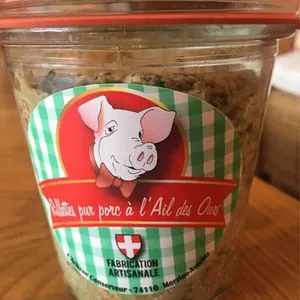 Rillettes pur porc à l’ail des ours