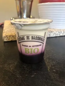 Yaourt sur lit de fruits