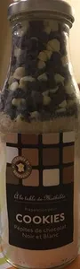 préparation pour cookies pépites de chocolat noir et blanc