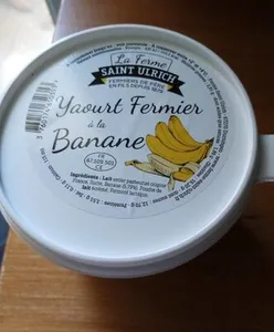 Yaourt fermier à la banane