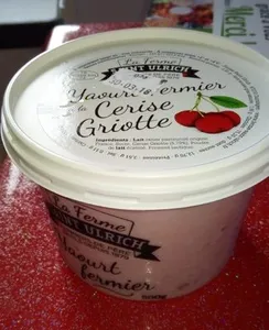 Yaourt fermier à la cerise