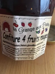 Confiture 4 fruits rouges