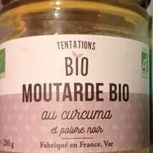 Moutarde bio au curcuma