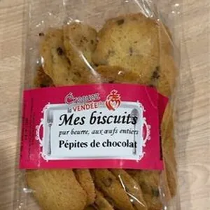 Mes biscuits pépites de chocolat