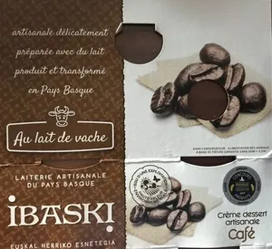 Crème desser artisanale Café