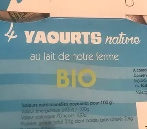 Yaourt au lait de ferme