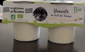 Yaourts au lait de ferme Vanille de Madagascar