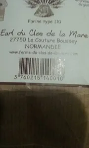 Farine de blé fermière de Normandie