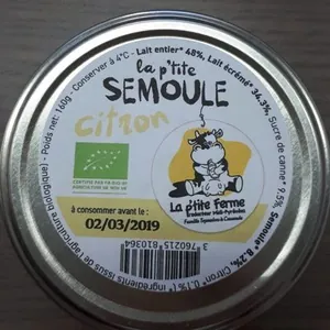 La p'tite semoule citron
