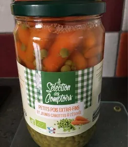 Petits pouds extra fins et jeunes carottes a l'etuvée