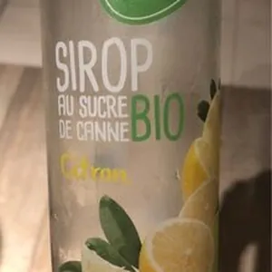 Sirop au sucre de canne bio Citron