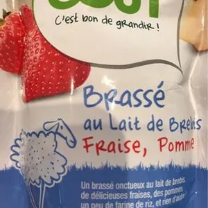 Brassé au lait de Brebis, Fraise, Pomme.