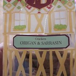 Crackers origan et sarrazin