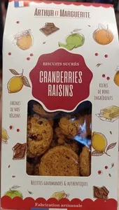 Biscuits cranberries raisins
