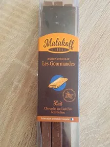 Barres chocolat les gourmandes