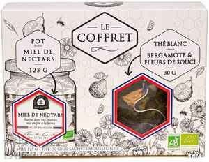 Les Abeilles de Malescot - Honey & Bergamot White Tea (20 Teabags) Gift Set